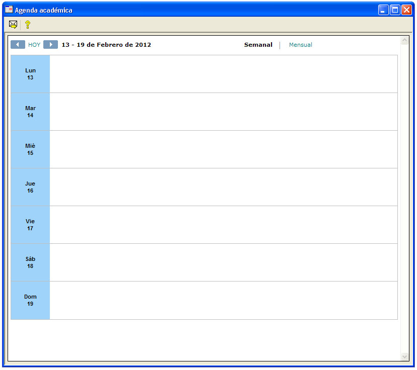 formato de agenda semanal